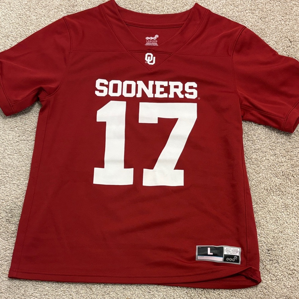 Sooners Kids Red Jersey Shirt